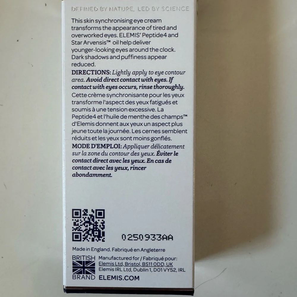 ELEMIS Peptide4 Eye Recovery Cream NIB - Picture 2 of 2